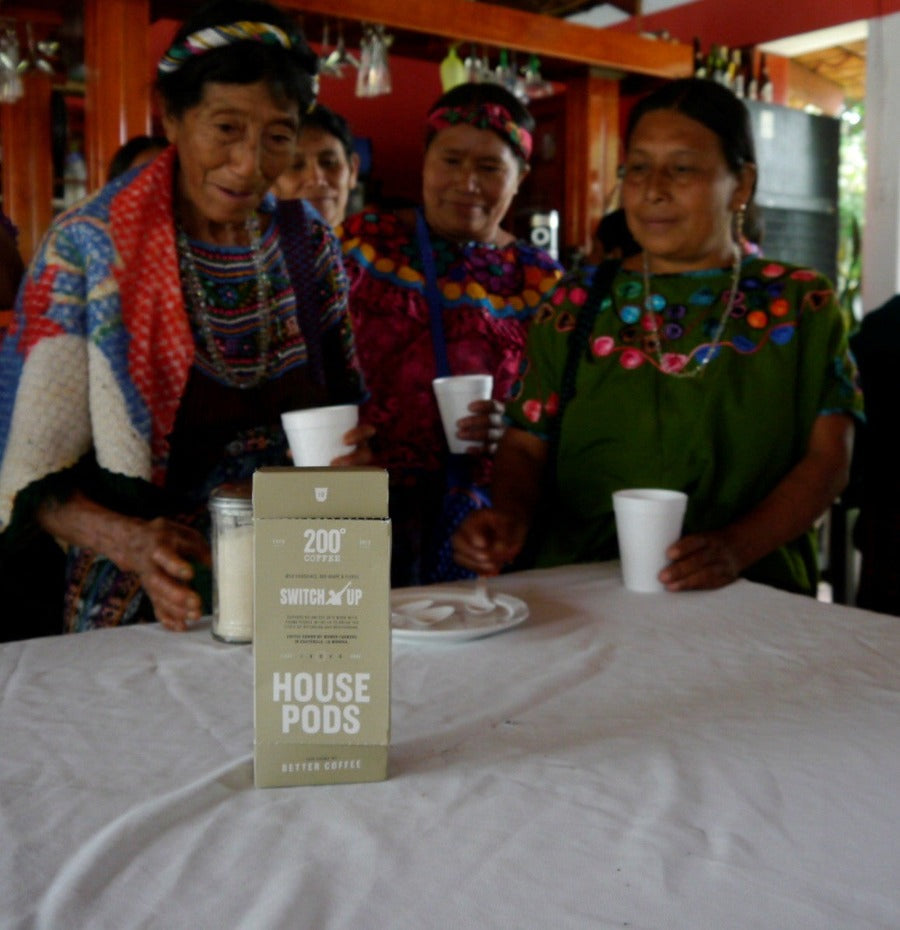 The coffee farmers of la morena guatemala with 200 degrees charity coffee pods