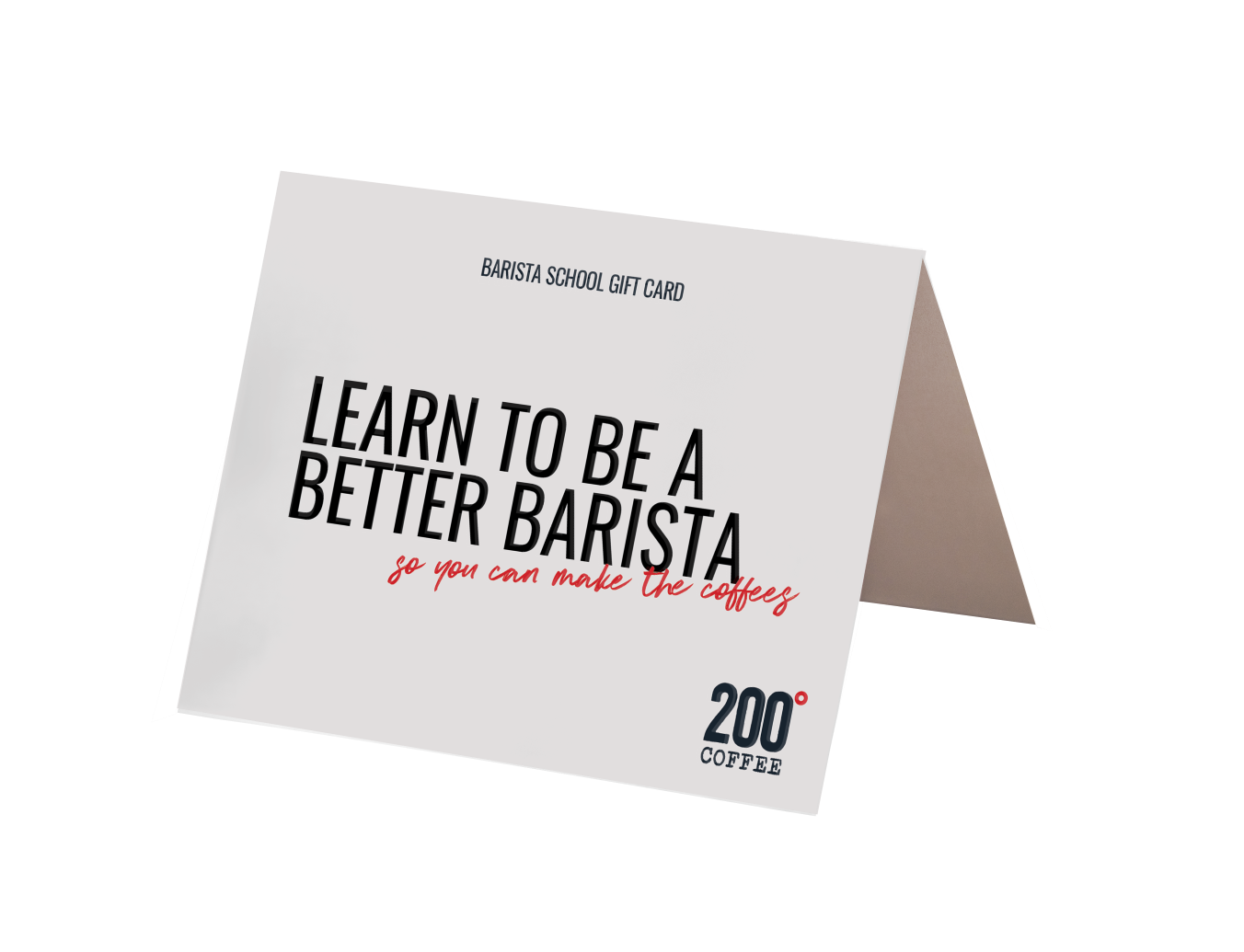 Barista Course Gift Cards