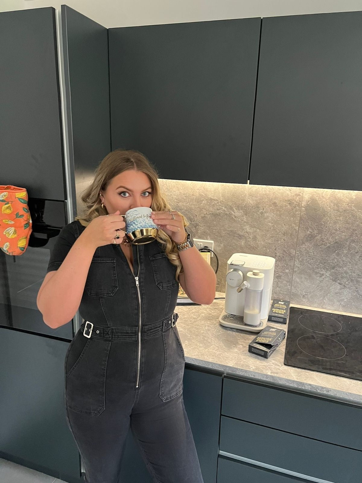 200 Degrees Digital Marketing Manager having a coffee with pods