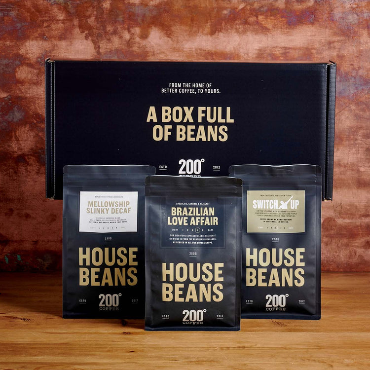 200 degrees coffee gift box mix of signature coffee blends