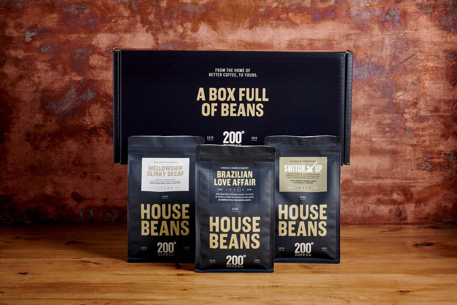 200 degrees coffee gift box mix of signature coffee blends