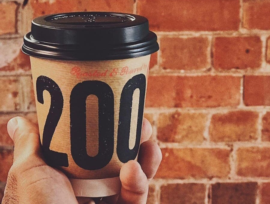200 degrees coffee in takeaway cup