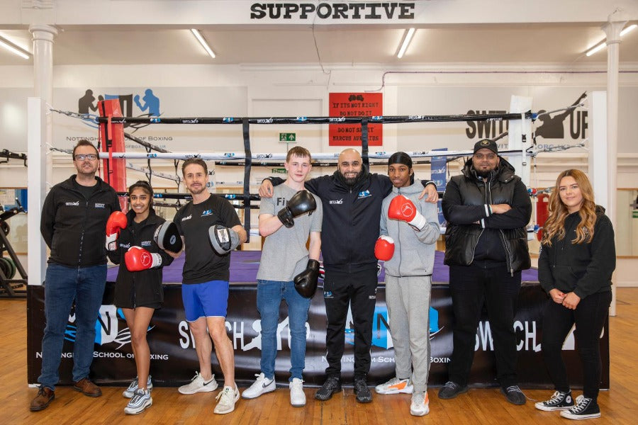 Switch up charity team with young boxers